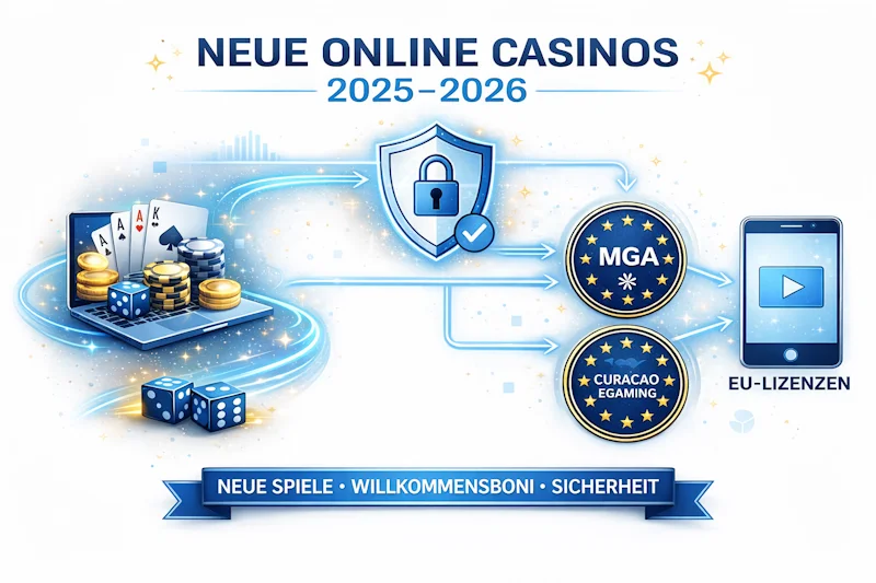 Neue Online Casinos 2025–2026 – Bonusmodelle und Bedingungen