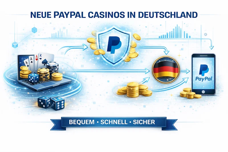 Neue PayPal Casinos in Deutschland – Einzahlung und Auszahlung via PayPal